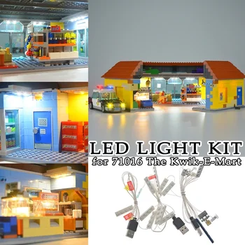 LED Light Kit for 71016 The Kwik-E-Mart shop Moc Building Blocks Toys Bricks Decorative Lights USB Interface
LED Light Kit for 71016 The Kwik-E-Mart shop Moc Building Blocks Toys Bricks Decorative Lights USB Interface