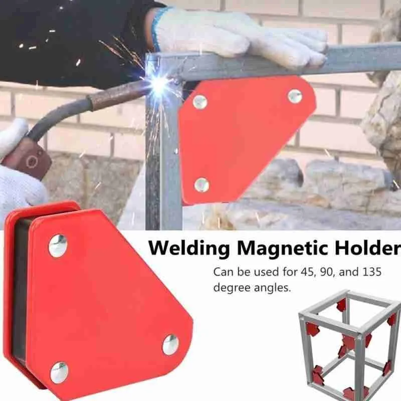 135 Degree Angle Magnet 90 6 Pcs 3 25 lbs Welding Magnets Arrow Strength Strong Magnetic Welder Holder Welding Magnet Clamp Metal Working Mig Tools and Equipment 45 