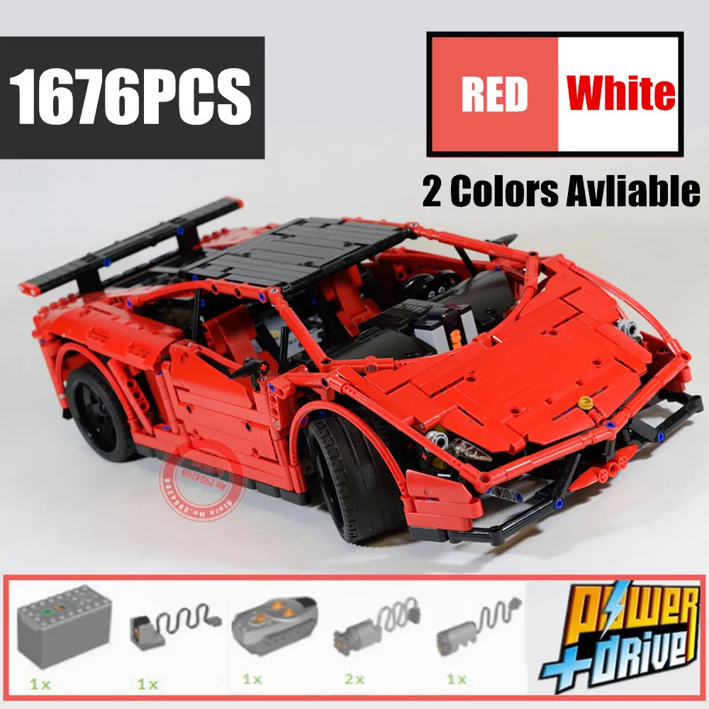 NEW RC Motor Power Function MOC-3918 Lamborghinies Super Car Gallardo Fit Legoings Technic Building Kit Block Brick Diy Toy Gift
NEW RC Motor Power Function MOC-3918 Lamborghinies Super Car Gallardo Fit Legoings Technic Building Kit Block Brick Diy Toy Gift