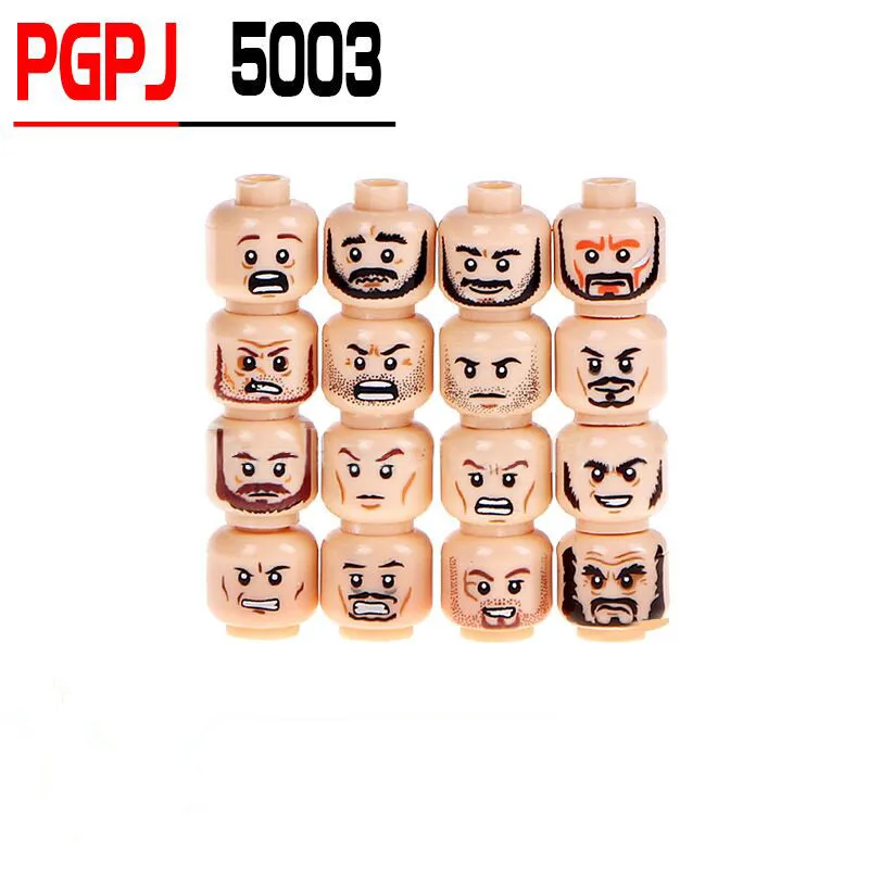 16pcs/lot Figure Face Head Set Female or Male Joker MOC Accessories Building Blocks Model Bricks bricks for Children Toys
16pcs/lot Figure Face Head Set Female or Male Joker MOC Accessories Building Blocks Model Bricks bricks for Children Toys