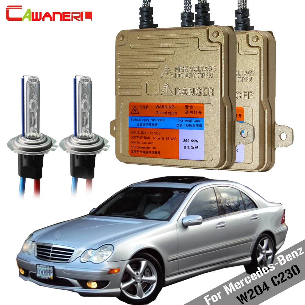 Cawanerl 55W Auto Light No Error Ballast Bulb HID Xenon Kit AC Car Headlight Low Beam For Mercedes Benz W204 C230 2004-2009 | Автомобили и