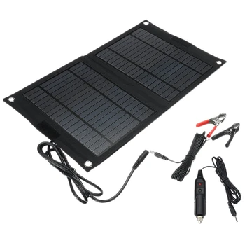New Portable 25W Dual Usb Solar Panel Mobile Sun-Power Battery Power Car Charger Dc12V/5V
New Portable 25W Dual Usb Solar Panel Mobile Sun-Power Battery Power Car Charger Dc12V/5V