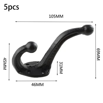 5PCS Antique Vintage Style Classic Cast Iron Coat Hooks Home Decoration Storage Wall Adhesive Hanger Home Office
5PCS Antique Vintage Style Classic Cast Iron Coat Hooks Home Decoration Storage Wall Adhesive Hanger Home Office