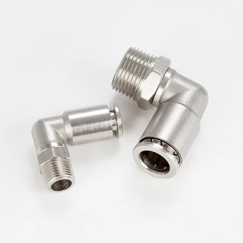 Pneumatic PL M5 1/8" 1/4" 3/8" 1/2" Male BSPT Thread Nickel Plated Brass Push In Quick Connector Air Fitting Plumbing L Shape
Pneumatic PL M5 1/8" 1/4" 3/8" 1/2" Male BSPT Thread Nickel Plated Brass Push In Quick Connector Air Fitting Plumbing L Shape