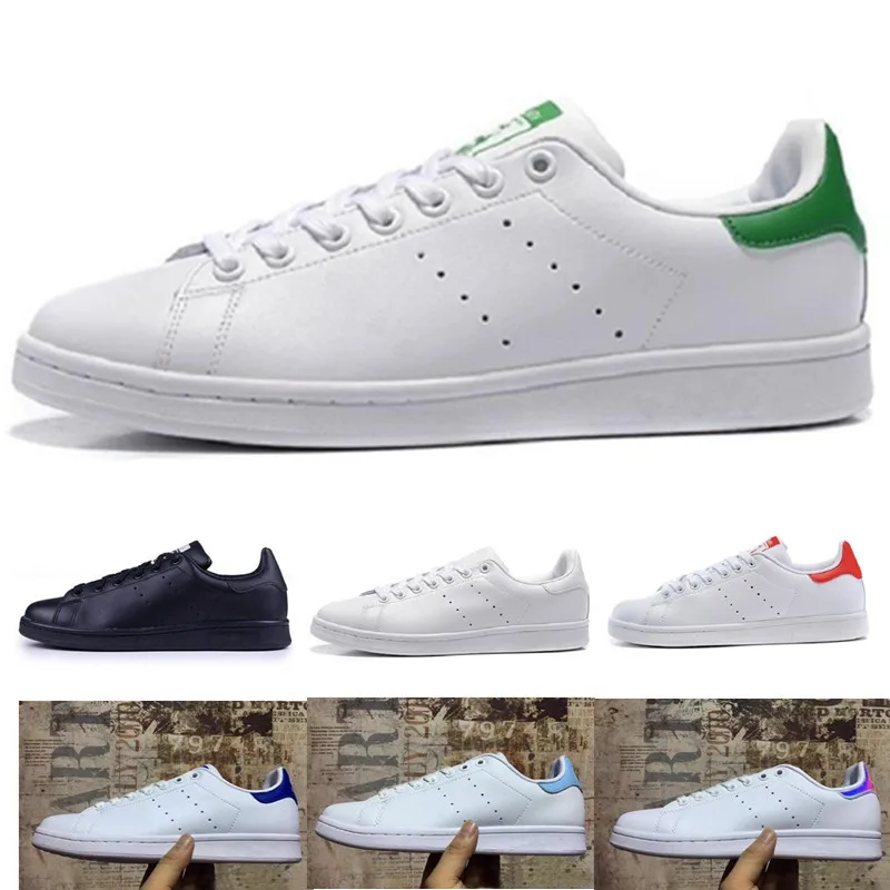 

2019 New Stan Smith Shoes Brand Women Men Fashion Sneakers Casual Leather running shoes Punching White Girls Shoes Size 36-45