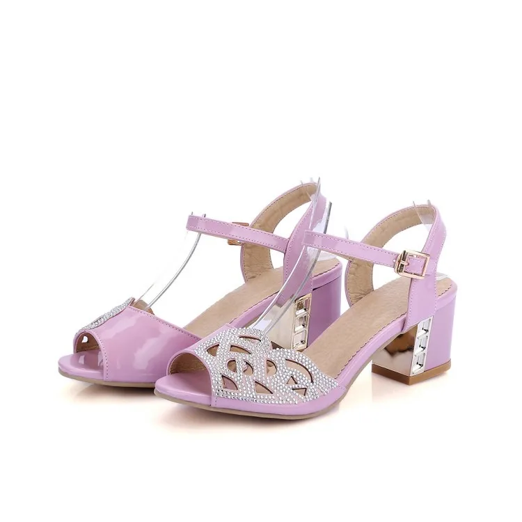 Summer New Style Man-made Diamond Beaded Bracelet Semi-high Heeled Chunky-Heel Peep-toe Sandals Summer Versatile Women's WOMEN'S
Summer New Style Man-made Diamond Beaded Bracelet Semi-high Heeled Chunky-Heel Peep-toe Sandals Summer Versatile Women's WOMEN'S