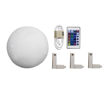 Colorful 3D Print Moon Lamp Color Change Bedroom Bedside Bookcase Home Decor Gift Remote Control Changeable Night Lights
Colorful 3D Print Moon Lamp Color Change Bedroom Bedside Bookcase Home Decor Gift Remote Control Changeable Night Lights