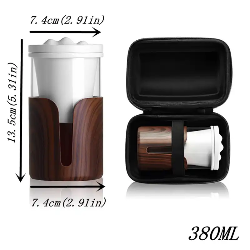 separation with ceramics filter wooden shell household decor