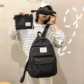 3 set Backpack Casual Women Shoulder Bags Candy Colour Women Backpack Multi-pocket School bag for teenage girls Mochilas Female
3 set Backpack Casual Women Shoulder Bags Candy Colour Women Backpack Multi-pocket School bag for teenage girls Mochilas Female