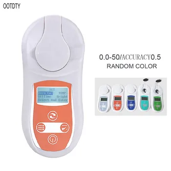 Digital Brix Refractometer Sugar Testing Meter 0-53% Temperature Compensation Sugar Juice Brix Concentration Detector
Digital Brix Refractometer Sugar Testing Meter 0-53% Temperature Compensation Sugar Juice Brix Concentration Detector