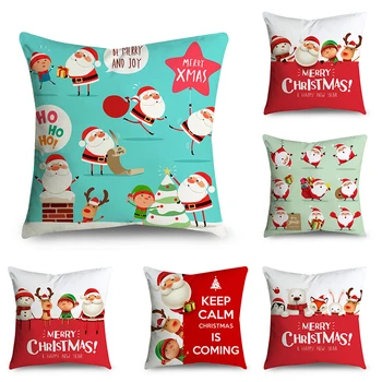Christmas Pillow Covers Decorative Polyester Santa Claus Printed Cushion Covers 45*45 for Sofa Pillow Cases Home Decor
Christmas Pillow Covers Decorative Polyester Santa Claus Printed Cushion Covers 45*45 for Sofa Pillow Cases Home Decor