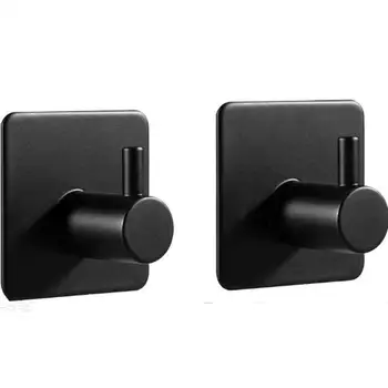 2pcs Black Self Adhesive Door Hook Bath Towel Hooks Stick on Wall Mount Hooks Bathroom Kitchen Stainless Steel Hooks 
2pcs Black Self Adhesive Door Hook Bath Towel Hooks Stick on Wall Mount Hooks Bathroom Kitchen Stainless Steel Hooks