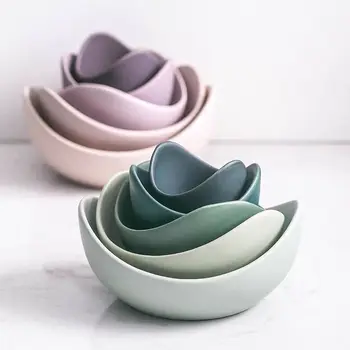 Japanese Color Stacked Lotus Ceramic Bowl Set Creative Fruit Tray Simple Zen Decor Storage Fruit Salad Dinner Plate Dishes Sets
Japanese Color Stacked Lotus Ceramic Bowl Set Creative Fruit Tray Simple Zen Decor Storage Fruit Salad Dinner Plate Dishes Sets