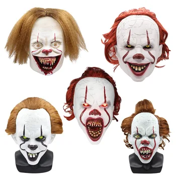 New Arrival Stephen King's It Clown Masks Big Blood Bucktooth Scary Horrible Latex Head Face Wear for Adult Unisex Woman Man
New Arrival Stephen King's It Clown Masks Big Blood Bucktooth Scary Horrible Latex Head Face Wear for Adult Unisex Woman Man