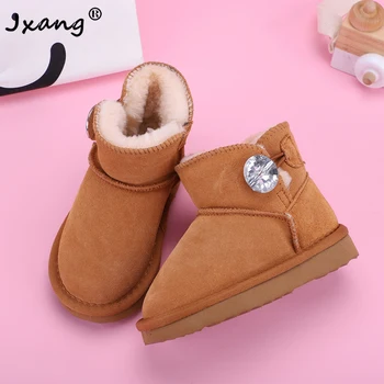 JXANG High Quality Australia Classic Fashion New Genuine Leather Snow Boots Boy and girl Warm Winter waterproof Shoes Children 
JXANG High Quality Australia Classic Fashion New Genuine Leather Snow Boots Boy and girl Warm Winter waterproof Shoes Children