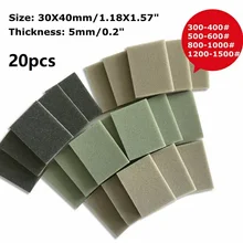 10/20Pcs Sanding Sponge Block 30x40mm Grinding Sand Brick Wet Dry Sandpaper Woodworking Furniture Paint Craft Polishing Pad Tool
10/20Pcs Sanding Sponge Block 30x40mm Grinding Sand Brick Wet Dry Sandpaper Woodworking Furniture Paint Craft Polishing Pad Tool