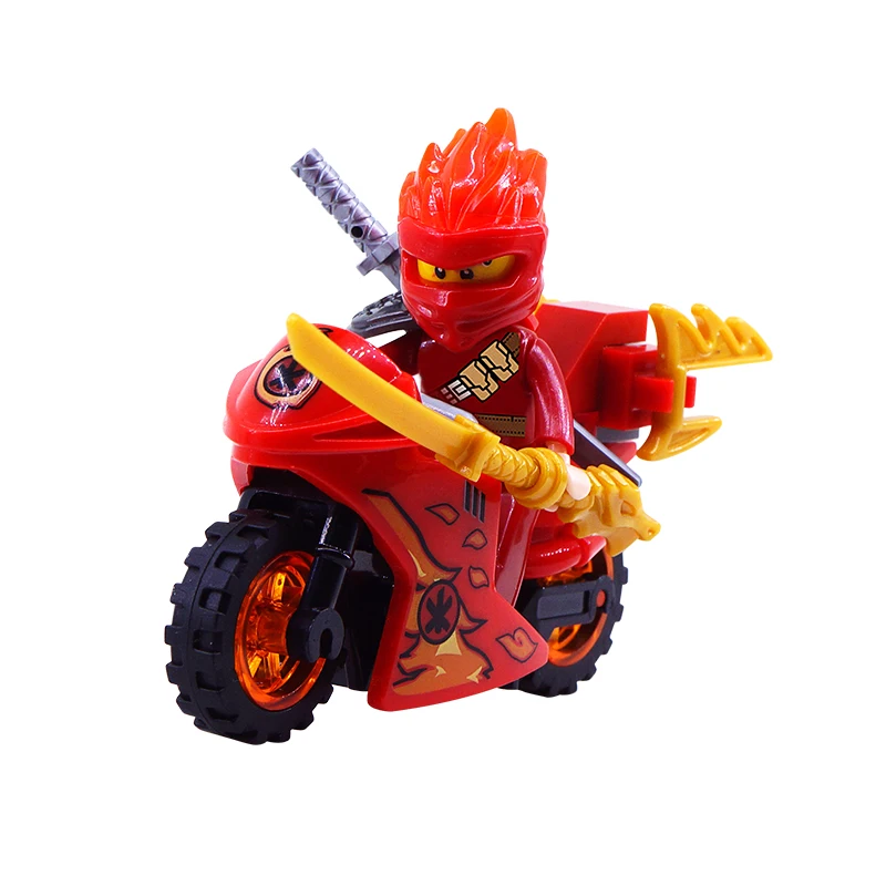 24pcs Ninja Set Mini Toy Doll Figure Ghost Evil Pythor Chop'rai Mezmo Serpentine Army Building Block Brick Toy for Boy Kid
