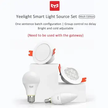 Yeelight Smart Light Set Bluetooth Mesh Edition Bulb Lamp/Downlight/Spotlight/ Candle Lamp Work With MI Home
Yeelight Smart Light Set Bluetooth Mesh Edition Bulb Lamp/Downlight/Spotlight/ Candle Lamp Work With MI Home