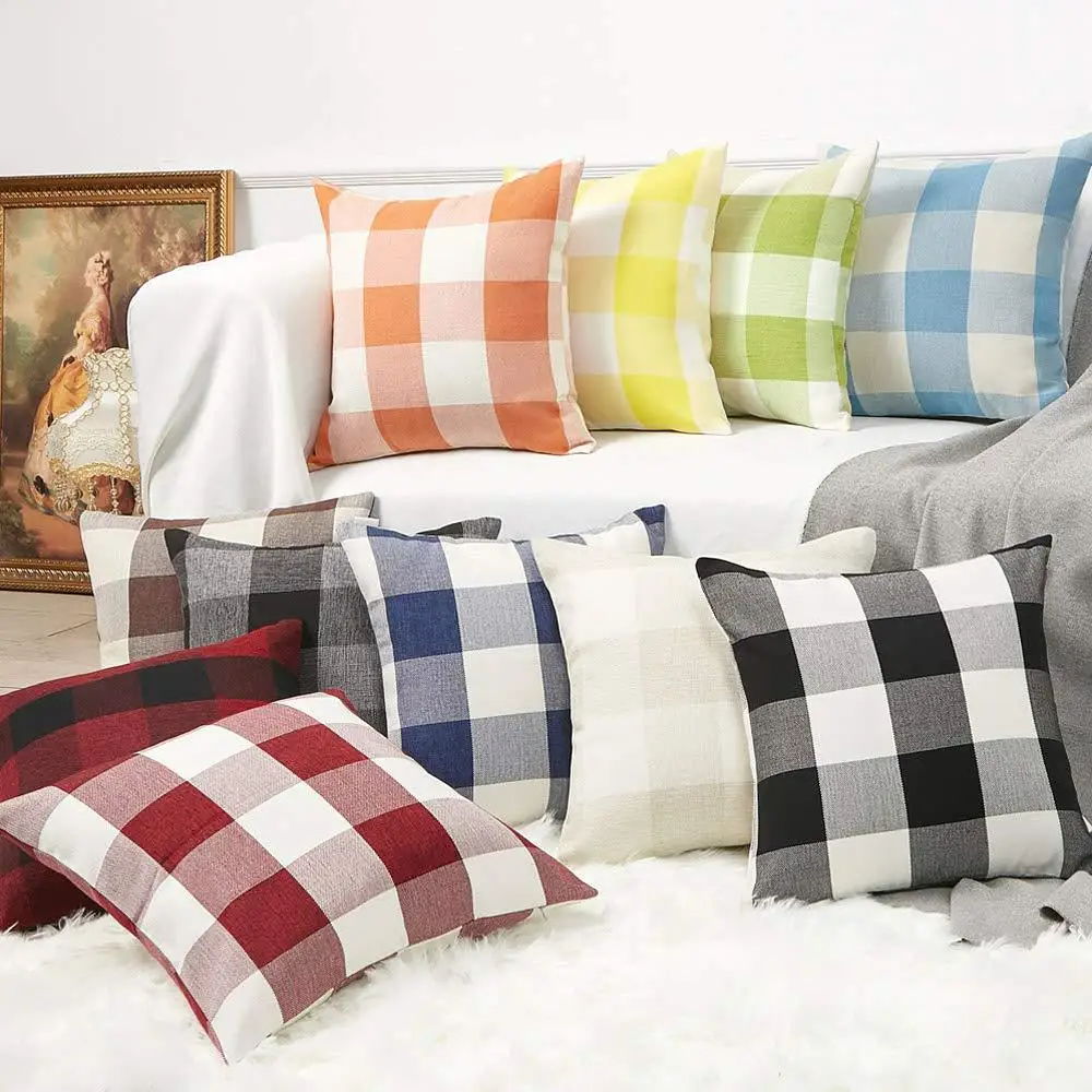 45*45 Hot Sale Simple Atmosphere Plaid Linen Pillowcase Invisible Zipper Home Pillowcase
45*45 Hot Sale Simple Atmosphere Plaid Linen Pillowcase Invisible Zipper Home Pillowcase