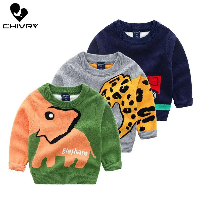 Kids Children Pullover Sweater Autumn Winter Boys Girls Elephant Cartoon Print O-neck Knitted Sweaters Tops Clothing for 2-7T
Kids Children Pullover Sweater Autumn Winter Boys Girls Elephant Cartoon Print O-neck Knitted Sweaters Tops Clothing for 2-7T