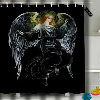 Shower Curtain Set Beautiful Angel in Black
Shower Curtain Set Beautiful Angel in Black