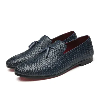 Plus Size 37-48 Men Super Soft Leather Shoes Fashion Woven Casual Shoes Round Toe Men Loafers Men Classic
Plus Size 37-48 Men Super Soft Leather Shoes Fashion Woven Casual Shoes Round Toe Men Loafers Men Classic