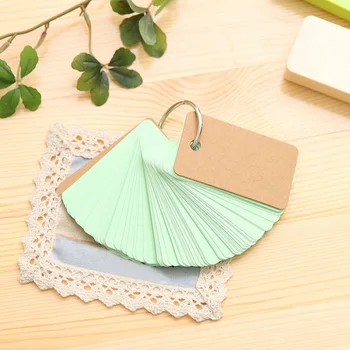 1pcs Kraft Paper Binder Ring Easy Flip Flash Cards Study Memo Pads DIY Stationery
1pcs Kraft Paper Binder Ring Easy Flip Flash Cards Study Memo Pads DIY Stationery