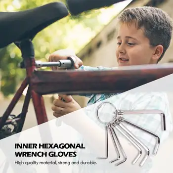 Creative Wrench Bicycle Maintenance Tools Set Practical High Hardness Multi-function Durable Key Chain Inner Hexagonal Spanner
Creative Wrench Bicycle Maintenance Tools Set Practical High Hardness Multi-function Durable Key Chain Inner Hexagonal Spanner