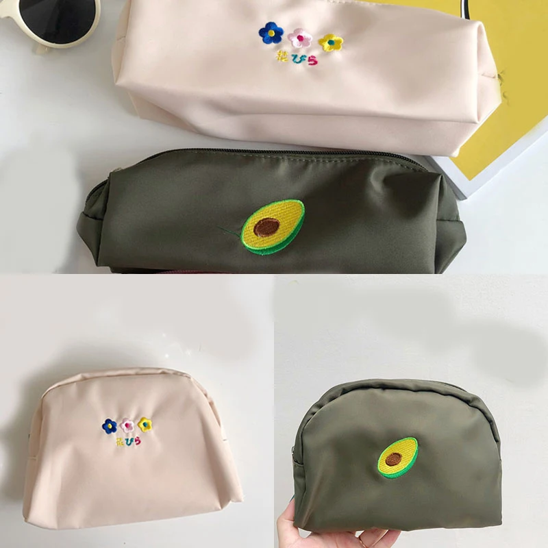 Cute Cartoon Small Flower Avocado Concise Embroidery Cosmetic Bag Student Large Capacity Canvas Pencil Case School Stationery
Cute Cartoon Small Flower Avocado Concise Embroidery Cosmetic Bag Student Large Capacity Canvas Pencil Case School Stationery