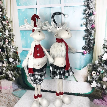 Merry Christmas Deocraion Reindeer Doll Navidad New Yea Gift Ornaments Standing Xmas Ornaments Arrangement Dolls 
Merry Christmas Deocraion Reindeer Doll Navidad New Yea Gift Ornaments Standing Xmas Ornaments Arrangement Dolls