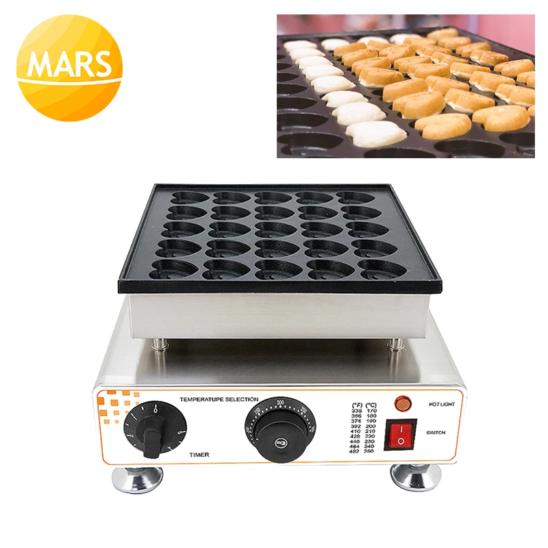 

Industrial 220V 110V Poffertjes Grill Dutch Waffles Mini Pancake Maker Machine Electric Cake Iron Baker Oven