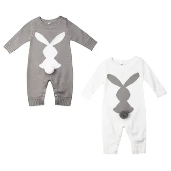 Cute Baby Boys Girls Bunny Knit Wool Rompers Long Sleeve Autumn Winter Warm One Piece Jumpsuit Outfits Clothes Gray White Gray
Cute Baby Boys Girls Bunny Knit Wool Rompers Long Sleeve Autumn Winter Warm One Piece Jumpsuit Outfits Clothes Gray White Gray