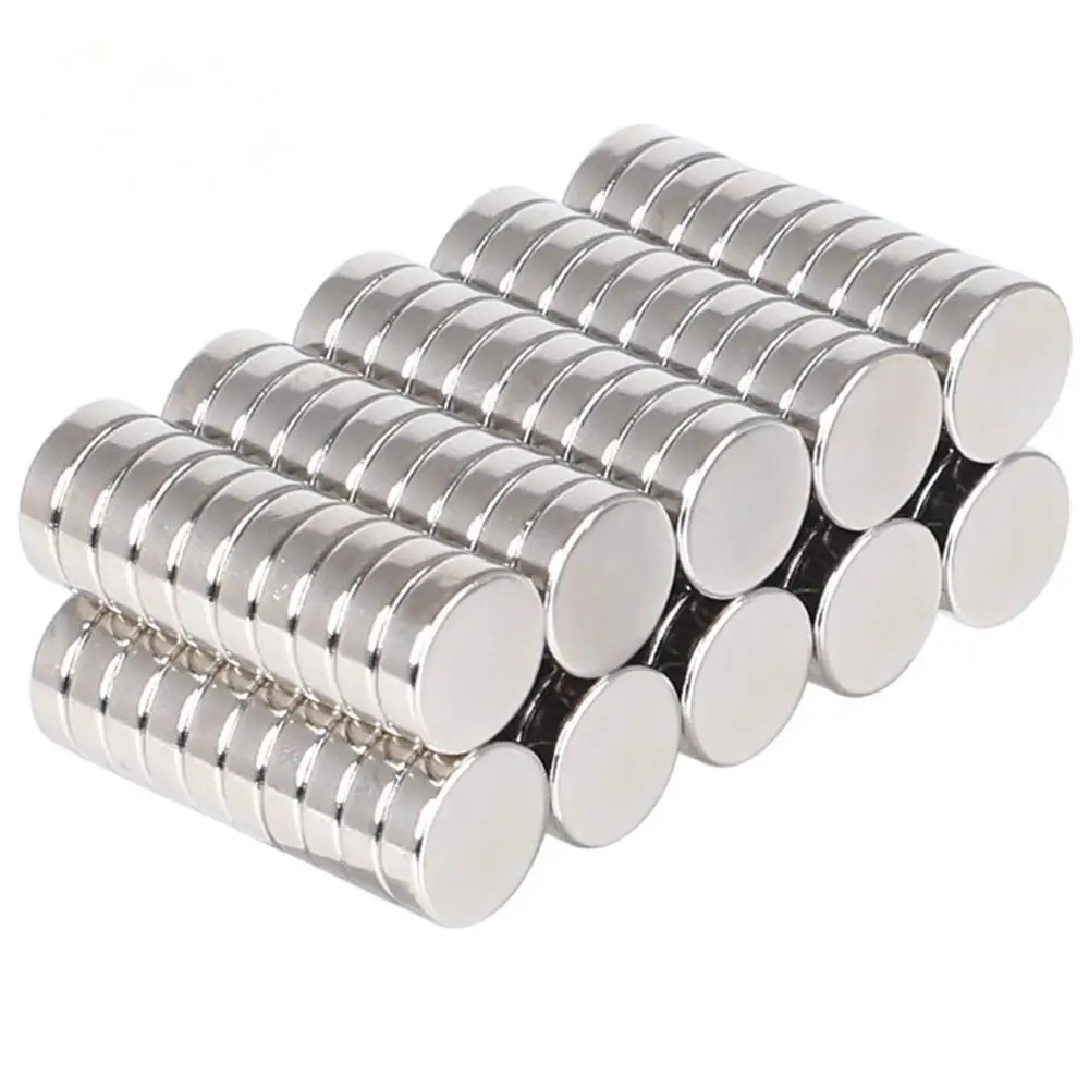 25Pcs 10x3 Refrigerator Magnets, Small Round Office Magnets, Multi-Use Premium Brushed Nickel for Fridge, 10x3 magnet