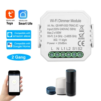 WiFi Dimmer Module Smart Light Dimmer Breaker Controler Switch Module APP Remote/Voice Control Compatible with Alexa Google Home
WiFi Dimmer Module Smart Light Dimmer Breaker Controler Switch Module APP Remote/Voice Control Compatible with Alexa Google Home