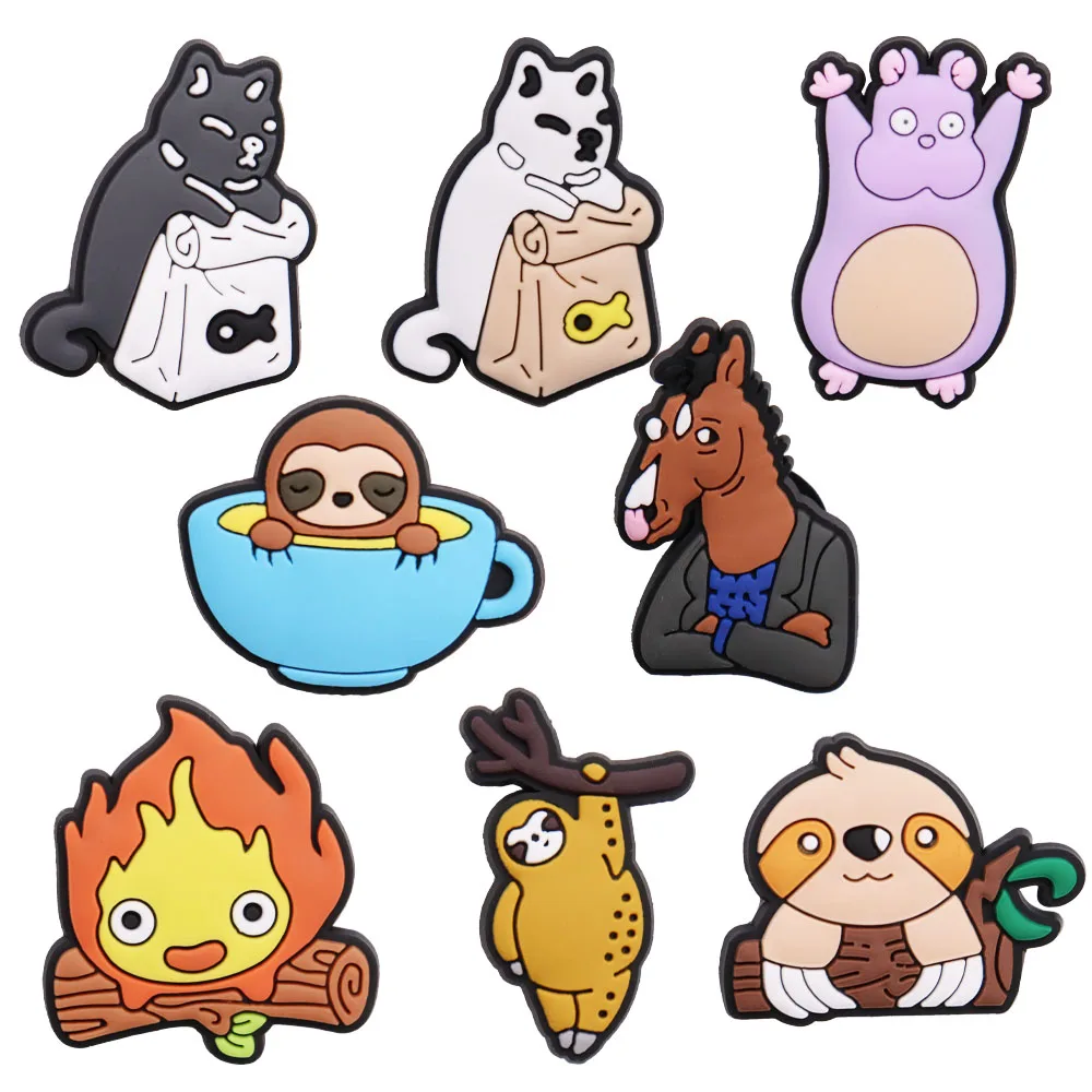 Good Quality 1pcs Animals PVC Shoe Charms Hippo Sloth Cat Horse Accessories Kids Shoe Ornament Fit Croc Jibz DIY Party Gift
Good Quality 1pcs Animals PVC Shoe Charms Hippo Sloth Cat Horse Accessories Kids Shoe Ornament Fit Croc Jibz DIY Party Gift