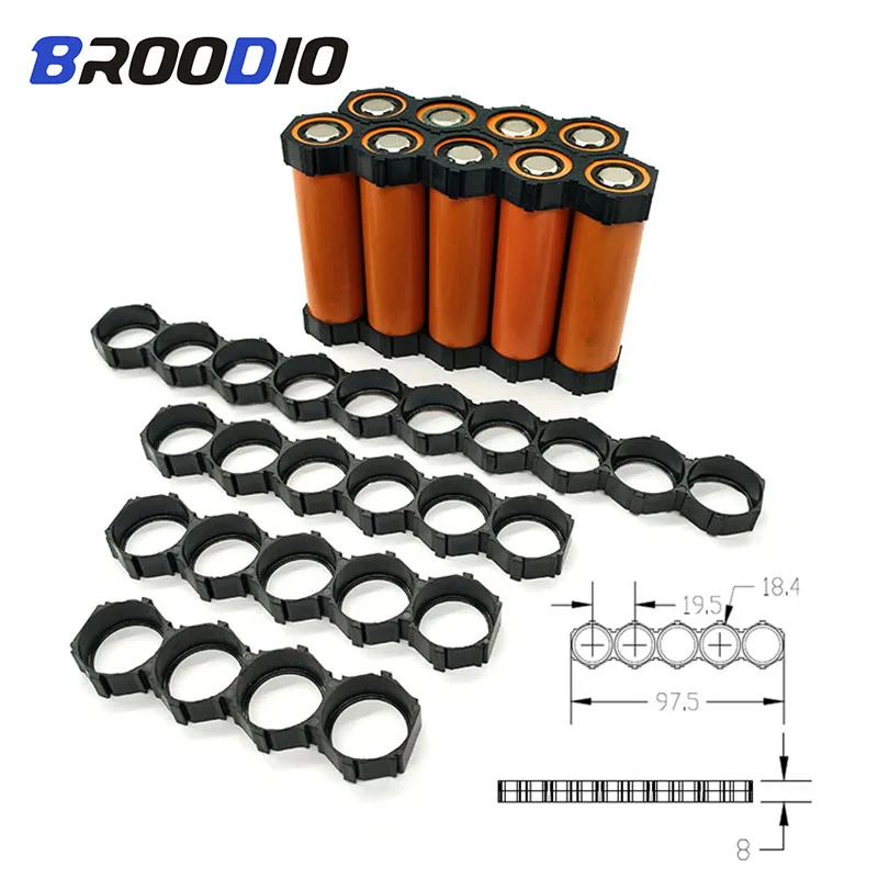 10PCS 18650 Lithium Battery Heat holder bracket 18650 Spacer Assembly Group Module DIY Battery Box Case Pack Splicing Bracket
10PCS 18650 Lithium Battery Heat holder bracket 18650 Spacer Assembly Group Module DIY Battery Box Case Pack Splicing Bracket