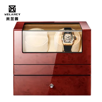 2+4 Display Watch Box Automatic Watch Winder rotator Holder PU Leather Watch Winding Storage Case Box Organizer Silent Operation
2+4 Display Watch Box Automatic Watch Winder rotator Holder PU Leather Watch Winding Storage Case Box Organizer Silent Operation