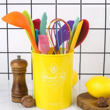 10 Pcs Silicone Cookware Color Heat Resistant Non-stick Kitchen Cooking Tools Sets With Storage Bucket Кухня Accessories
10 Pcs Silicone Cookware Color Heat Resistant Non-stick Kitchen Cooking Tools Sets With Storage Bucket Кухня Accessories