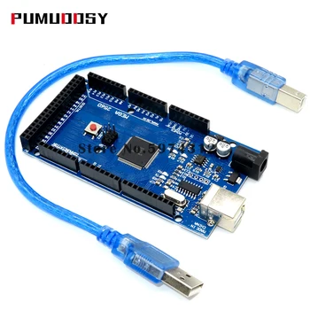 1SET Mega 2560 R3 Mega2560 REV3 (ATmega2560-16AU CH340G) Board with USB Cable compatible for arduino
1SET Mega 2560 R3 Mega2560 REV3 (ATmega2560-16AU CH340G) Board with USB Cable compatible for arduino