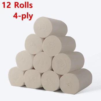 12 Rolls 4 Layers Soft Comfortable Toilet Paper Household Tissue Skin-friendly General Household Supplies
12 Rolls 4 Layers Soft Comfortable Toilet Paper Household Tissue Skin-friendly General Household Supplies