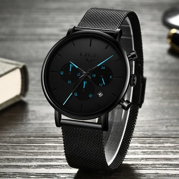 LIGE 2020 New Mens Watches Casual Fashion Watch For Men Sport Mesh Belt Date Watch Waterproof Quartz Clock Relogio Masculino+Box
LIGE 2020 New Mens Watches Casual Fashion Watch For Men Sport Mesh Belt Date Watch Waterproof Quartz Clock Relogio Masculino+Box
