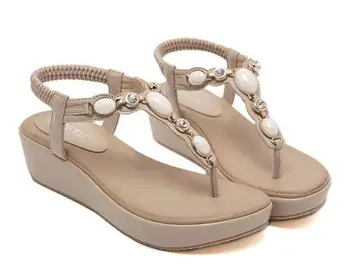 2115-5 model new Resort Beach South Korean style water drill buckle slope heel comfortable women's sandals
2115-5 model new Resort Beach South Korean style water drill buckle slope heel comfortable women's sandals