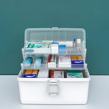 Pill Case Multi-layer Plastic Box Portable First Aid Medicine Case Emergency Storage Box Medicine Storage Container for Home
Pill Case Multi-layer Plastic Box Portable First Aid Medicine Case Emergency Storage Box Medicine Storage Container for Home