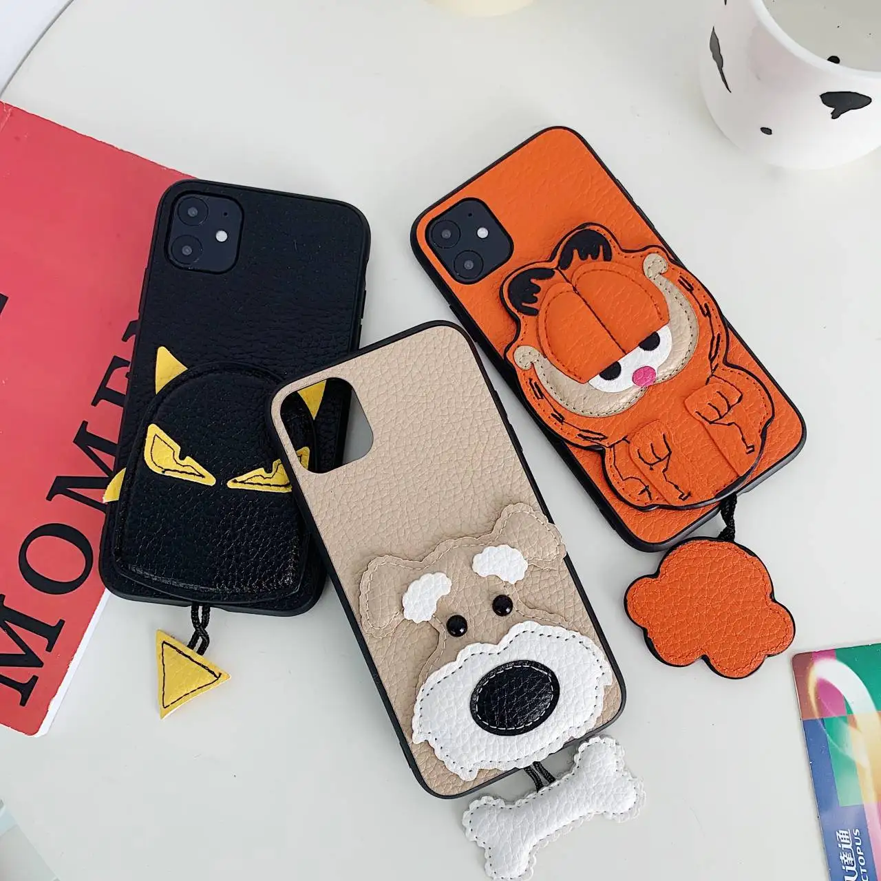 Leather Garfield Cat and Dog phone case For iphone XR Case For iphone 11 Pro Max For iphone X XR Xs Max 6 7 8 Plus Small pendant
Leather Garfield Cat and Dog phone case For iphone XR Case For iphone 11 Pro Max For iphone X XR Xs Max 6 7 8 Plus Small pendant