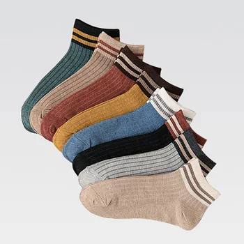 4 Pairs Women Cotton Striped Ankle Socks Colorful Harajuku High Quality Fashion Cute Soft Comfortable Short Socks Retro Sox New
4 Pairs Women Cotton Striped Ankle Socks Colorful Harajuku High Quality Fashion Cute Soft Comfortable Short Socks Retro Sox New