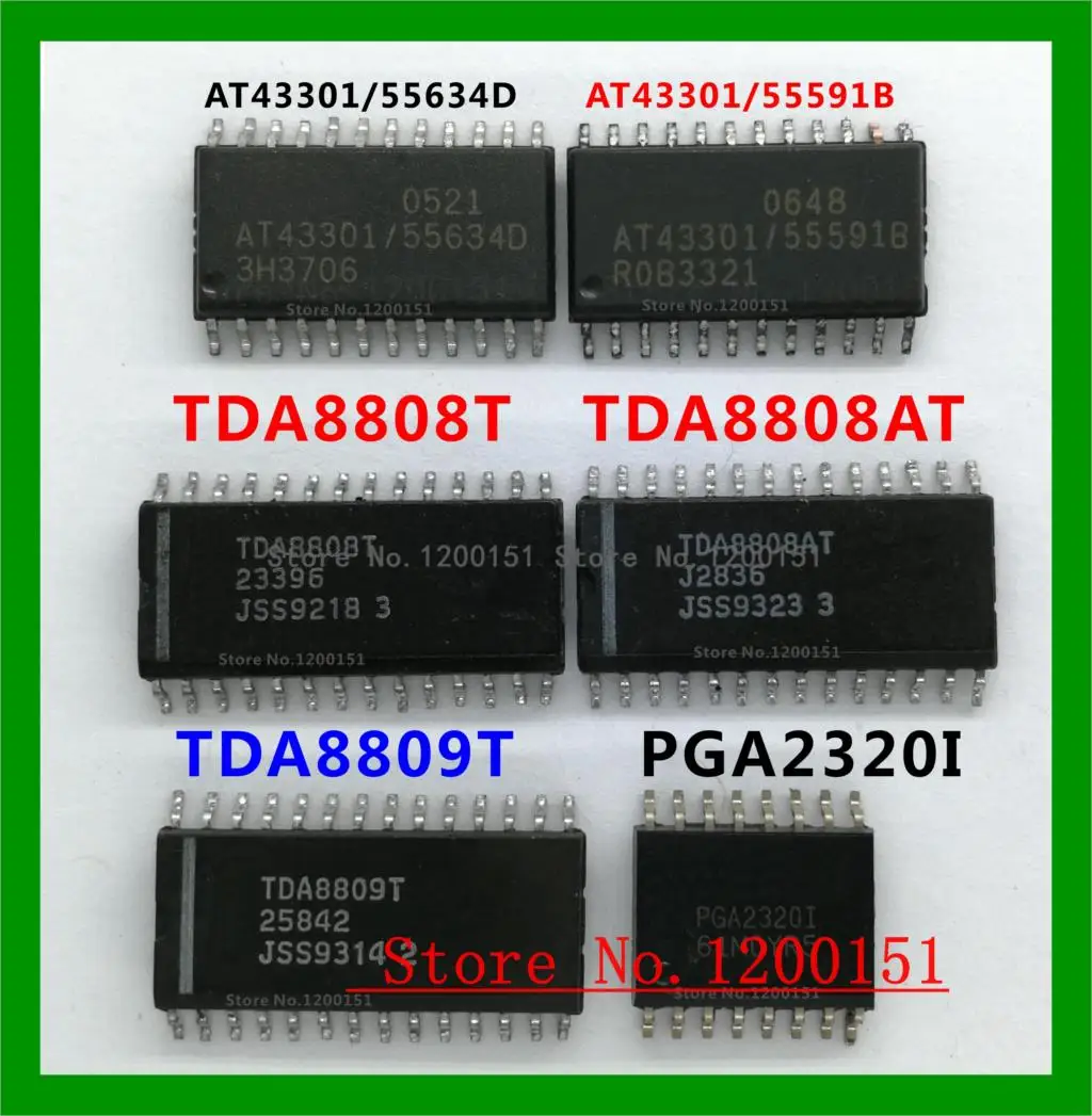 AT43301 AT43301/55364D AT43301/55591B TDA8808 TDA8808T TDA8808AT TDA8809 TDA8809T PGA2320I SOP
AT43301 AT43301/55364D AT43301/55591B TDA8808 TDA8808T TDA8808AT TDA8809 TDA8809T PGA2320I SOP