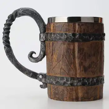500 ml creative simulation wooden barrel double layer beer mug personality office resin stainless steel inner liner drinking cup
500 ml creative simulation wooden barrel double layer beer mug personality office resin stainless steel inner liner drinking cup