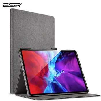 

ESR for iPad Pro 2020 Case 12.9 Oxford Cloth Back Stand Auto Sleep/Wake Smart Case for iPad Pro 2020 11 12.9 inch Cover Funda