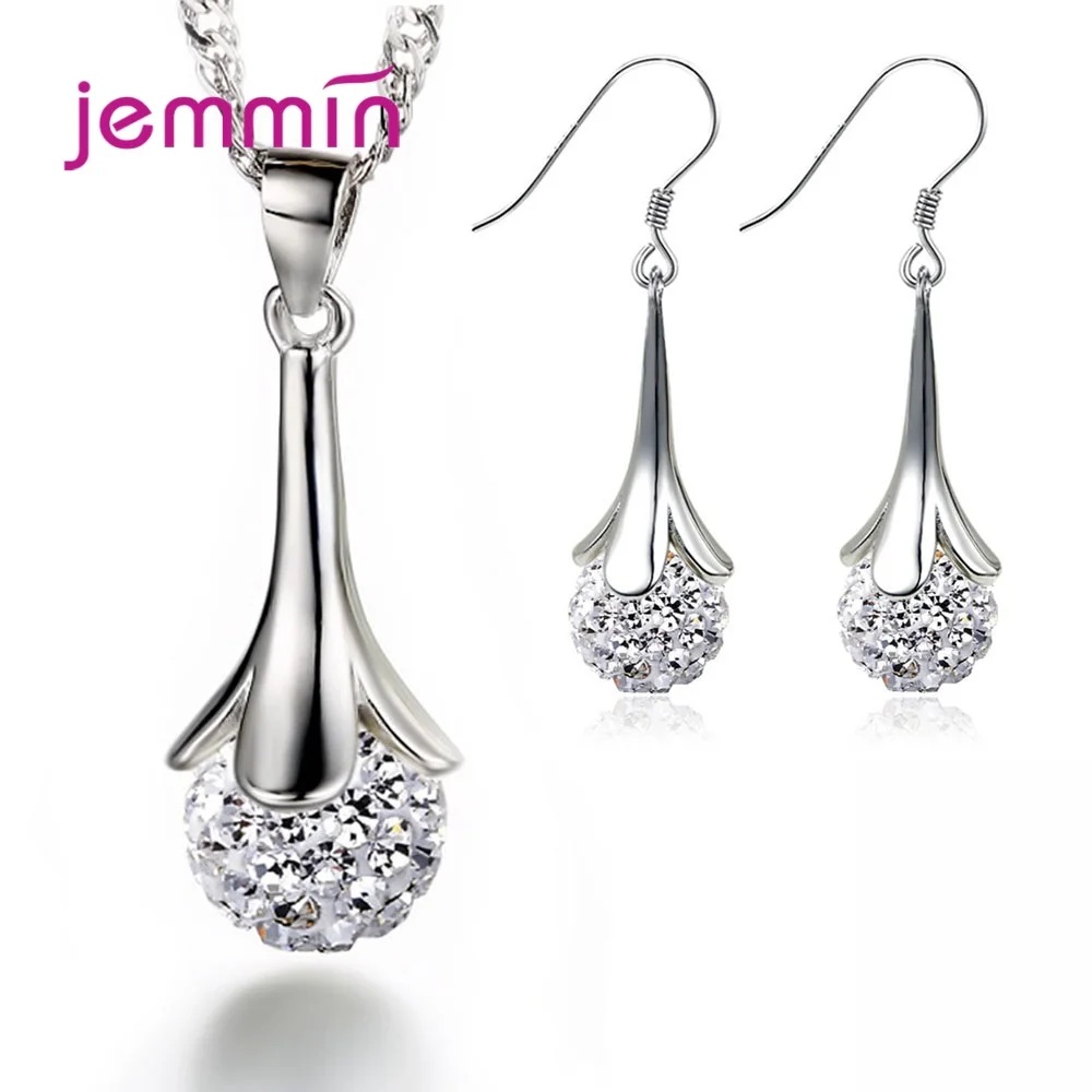 Fashion Wedding Bridal Jewelry Set 925 Stamped Sterling Silver Beads Necklace + Earrings Flower Original Design for Women
Fashion Wedding Bridal Jewelry Set 925 Stamped Sterling Silver Beads Necklace + Earrings Flower Original Design for Women