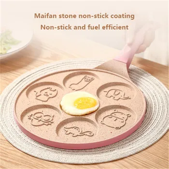Seven-hole Breakfast Pan Multi-function Wheel Pancake Pan Small Frying Pan Egg Dumpling Non-stick Frying Pan Frying Mould Pot
Seven-hole Breakfast Pan Multi-function Wheel Pancake Pan Small Frying Pan Egg Dumpling Non-stick Frying Pan Frying Mould Pot